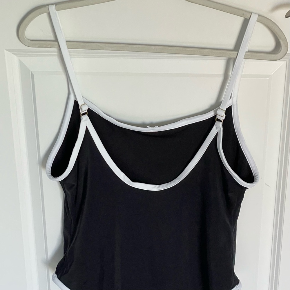 New! Pink x Frankie’s Bikinis Poppi one piece Swimsuit black binded 47343 - Picture 6 of 11